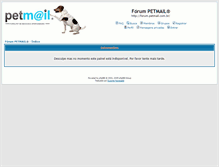 Tablet Screenshot of forum.petmail.com.br